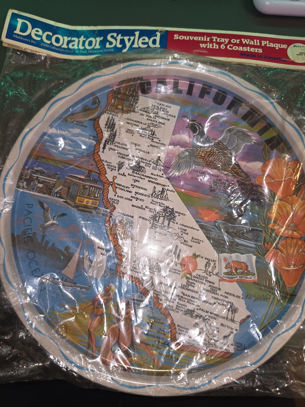 California Souvenir Tray - Multicolor